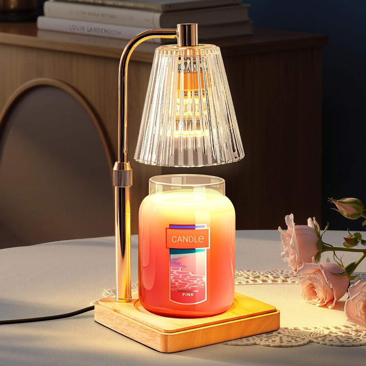 Marycele Candle Warmer Lamp with Timer, Vintage Home Decor, Gifts for Women