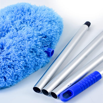 Retractable Gap Dust Cleaner Under Appliance Microfiber Duster Dust Brush with Extension Pole (36 to 49 inches) Cleaning Duster for Bed High Ceilings Furniture Bottom Household Gap Duster Gray