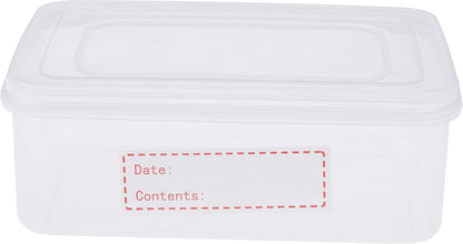 XGOOD 900 Pieces Removable Food Storage Labels, 3 Rolls (Red, Yellow, Green), 3x1in, Freezer & Refrigerator Labels