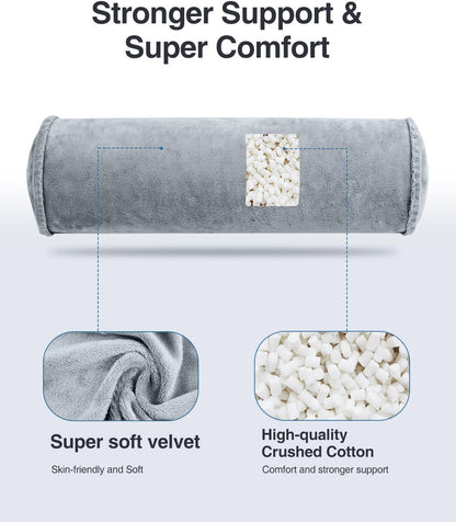 Luxtude Inflatable Neck Roll Pillow for Sleeping, Travel Neck Pillow