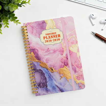 Undated Weekly Planner, A5 Personal Goals Journal Non Dated Weekly Planner to Do List Notebook with Goal Habit Tracker Organizer, Cute Undated Week Planners with Spiral Binding for Kids School Work