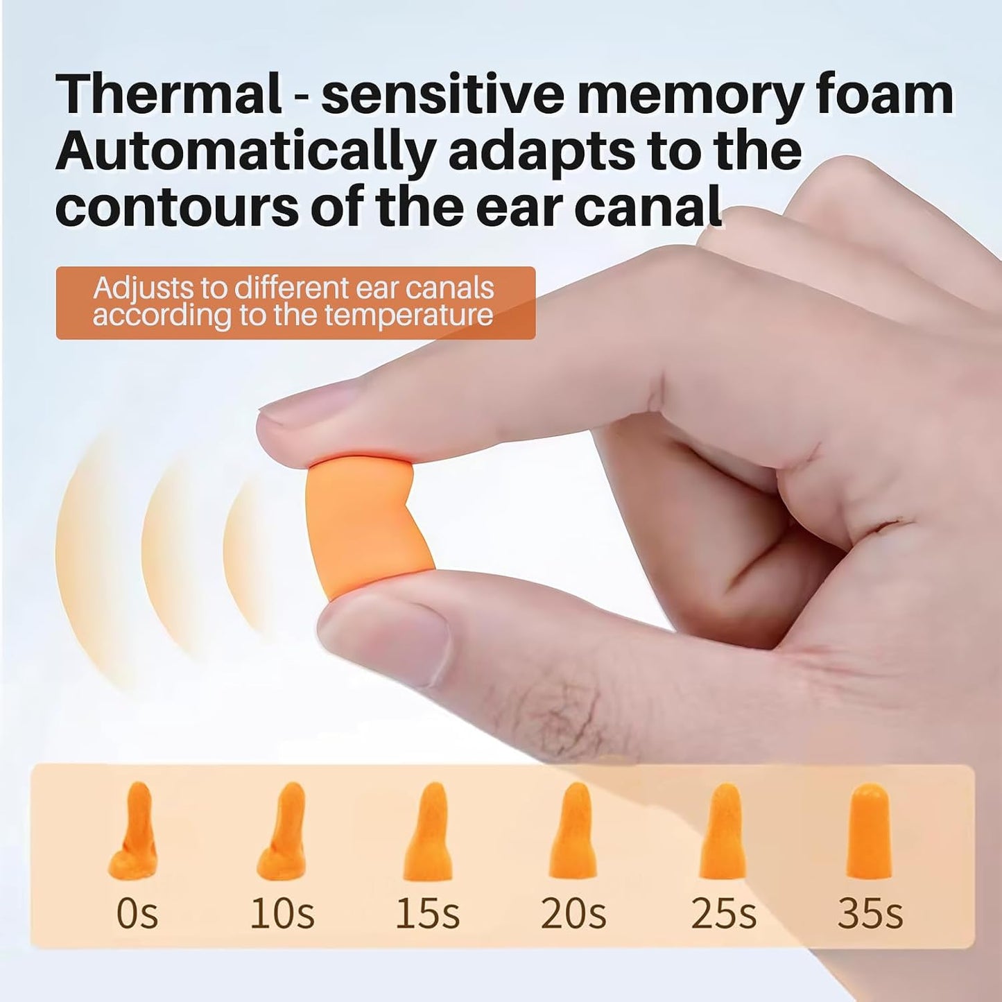 Silicone Corded Ear Plugs, 100 Pairs, SNR 32dB, Orange | Reusable noise reduction earplugs with string. Individually wrapped. For work, construction sites & industrial use.