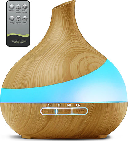 Essential Oil Diffuser for Women: 500ml with 14 Color LED