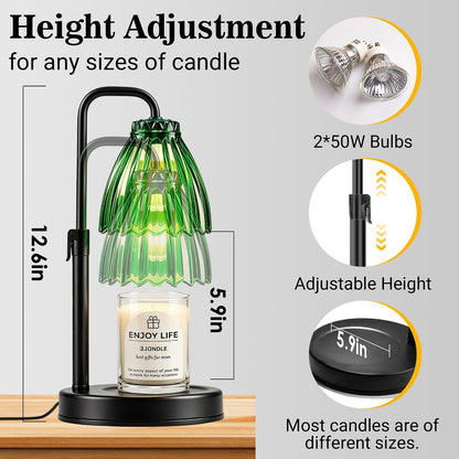 hyrion Candle Warmer Lamp with Timer, Gifts Adjustable Height Candle Lamp