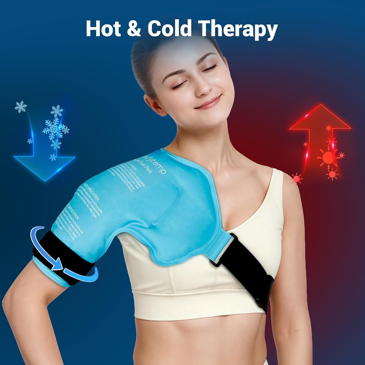 Comfytemp Shoulder Ice Pack, Rotator Cuff Cold Therapy Wrap (Large/X-Large)