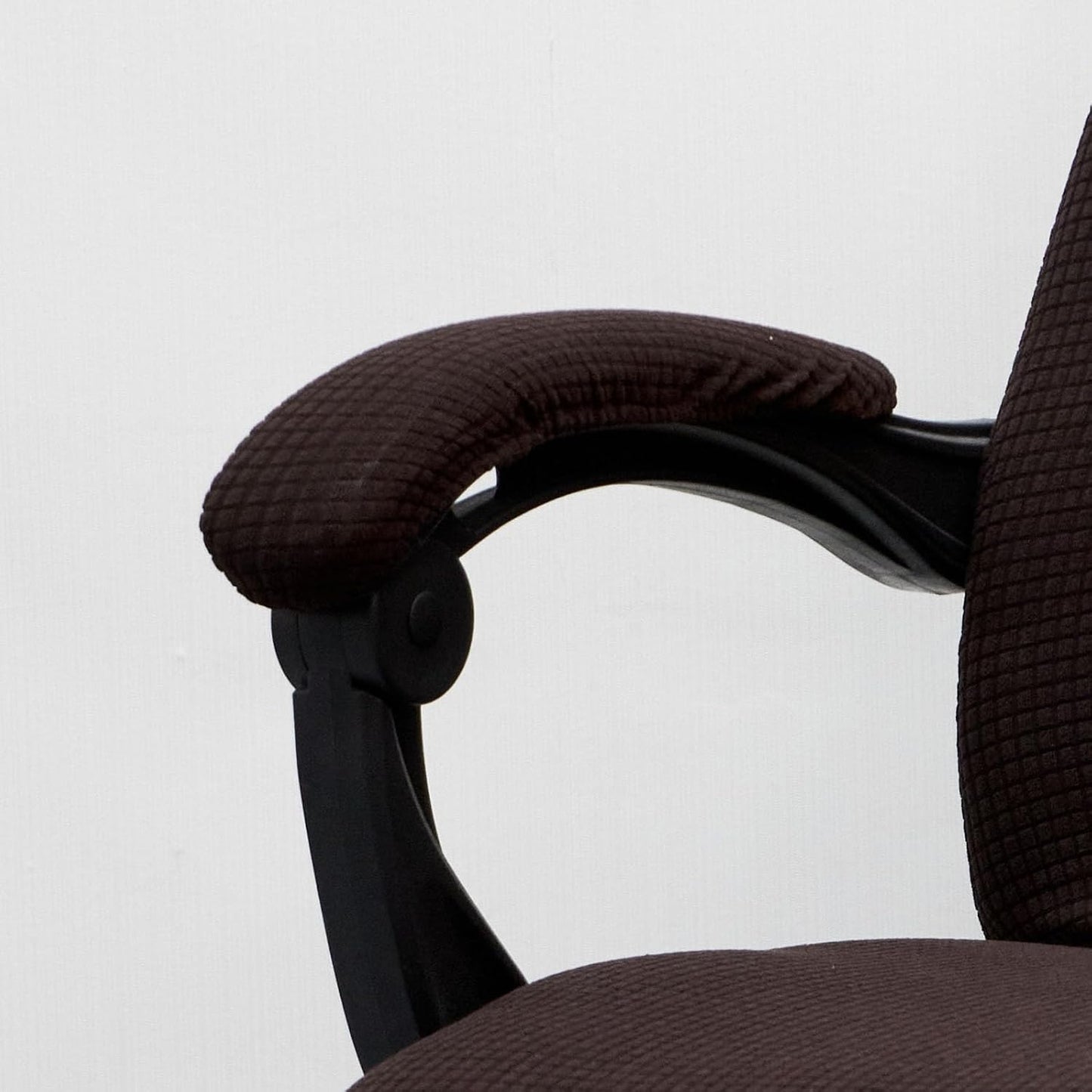 Melaluxe Office Chair Armrest Covers, Stretchable Removable Washable Chair Arm Covers, Elastic Desk Computer Gaming Chair Arm Rest Protector Slipcovers (Black)