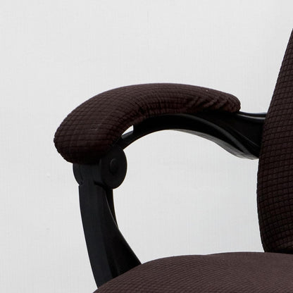 Melaluxe Office Chair Armrest Covers, Stretchable Removable Washable Chair Arm Covers, Elastic Desk Computer Gaming Chair Arm Rest Protector Slipcovers (Black)