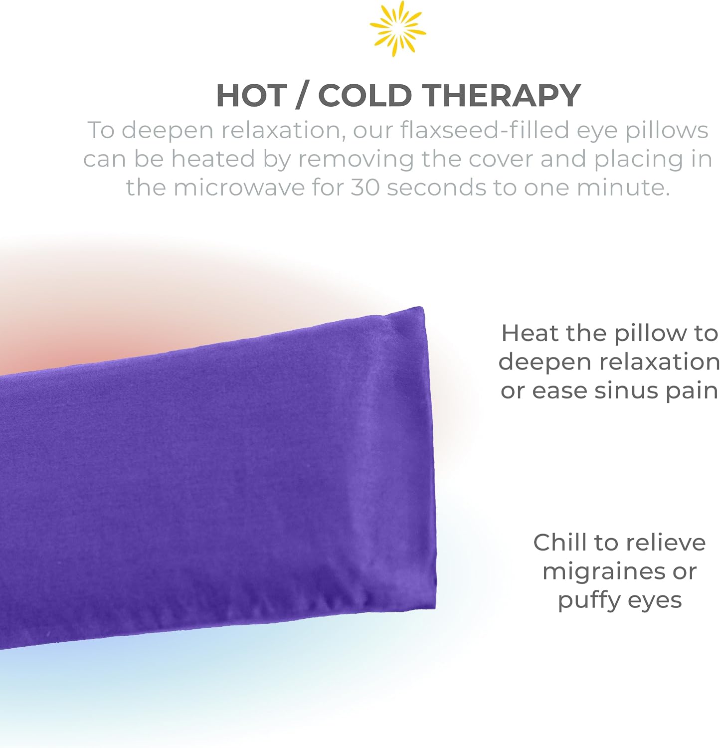 4-Pack Unscented Sateen Eye Pillows, Low-Luster, 9’’ x 4’’ Flaxseed Weighted Eye Mask for Sleeping, Hot or Cold Therapy for Relaxation, Migraine, and Headache, Assorted
