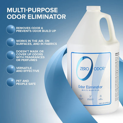 Zero Odor Multi-Purpose Odor Eliminator, Fabric & Room Deodorizer, 16 oz | Odor Eliminator Spray for Closet, Bathroom, Basement, Trash & Upholstery, Air and Surface use