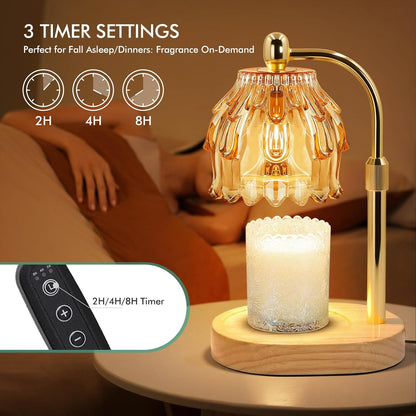 Candle Warmer Lamp with Timer,Birthday Gifts for Women