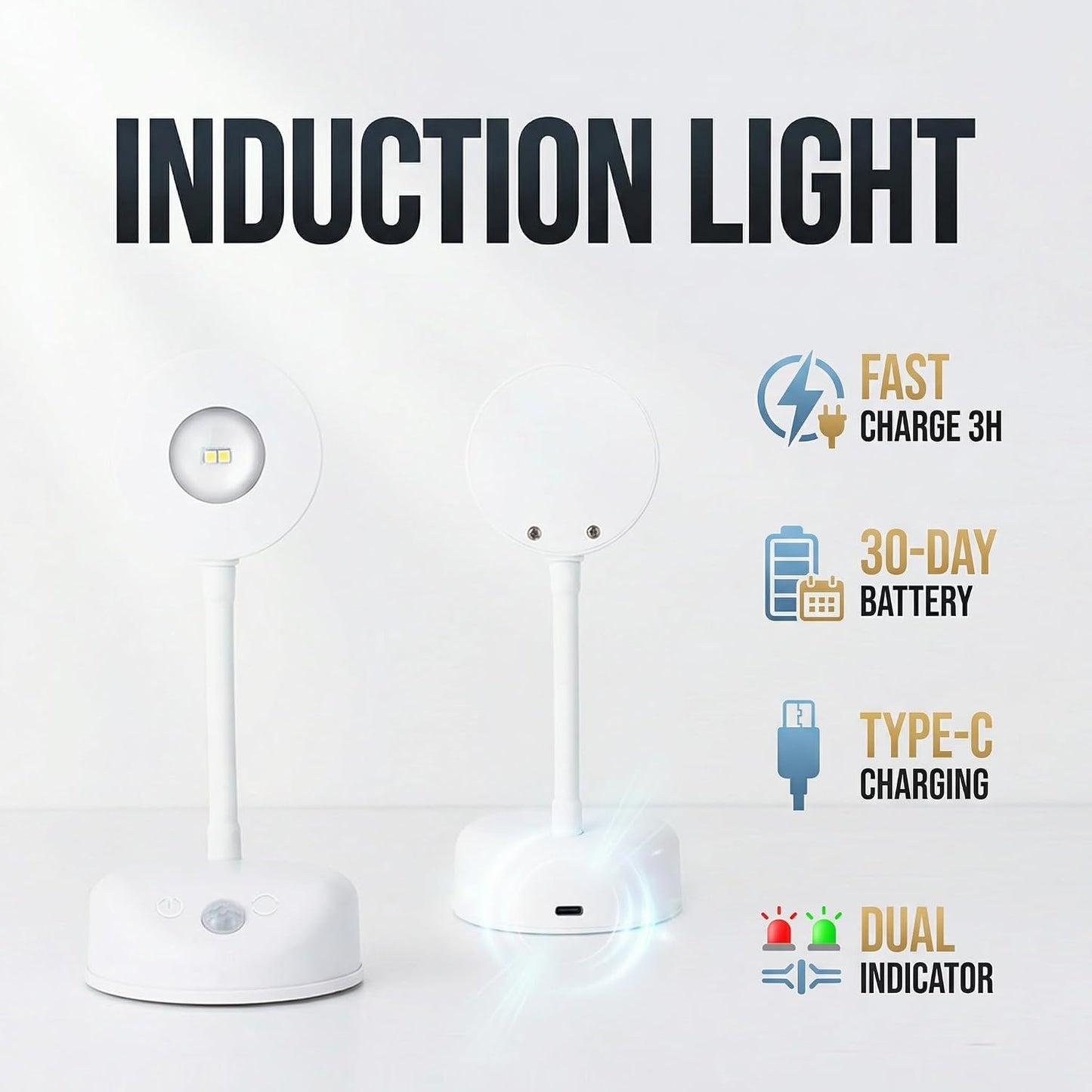 Motion Sensor Wall Light, LED Wall Sconce with Adjustable Angle, USB Rechargeable, Dimmable with 3 Colors, Magnetic Wall Mounted for Bedside, Hallway, Artwork