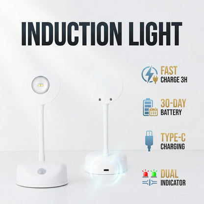 Motion Sensor Wall Light, LED Wall Sconce with Adjustable Angle, USB Rechargeable, Dimmable with 3 Colors, Magnetic Wall Mounted for Bedside, Hallway, Artwork