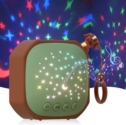 White Noise Sound Machine Baby with Star Projector | Portable Sleep Aid Lullaby Music for Baby Sleeping | Soothing Sound Machine for Nursery, Car Travel, Bedroom Crib, Kids Gifts (Puppy)