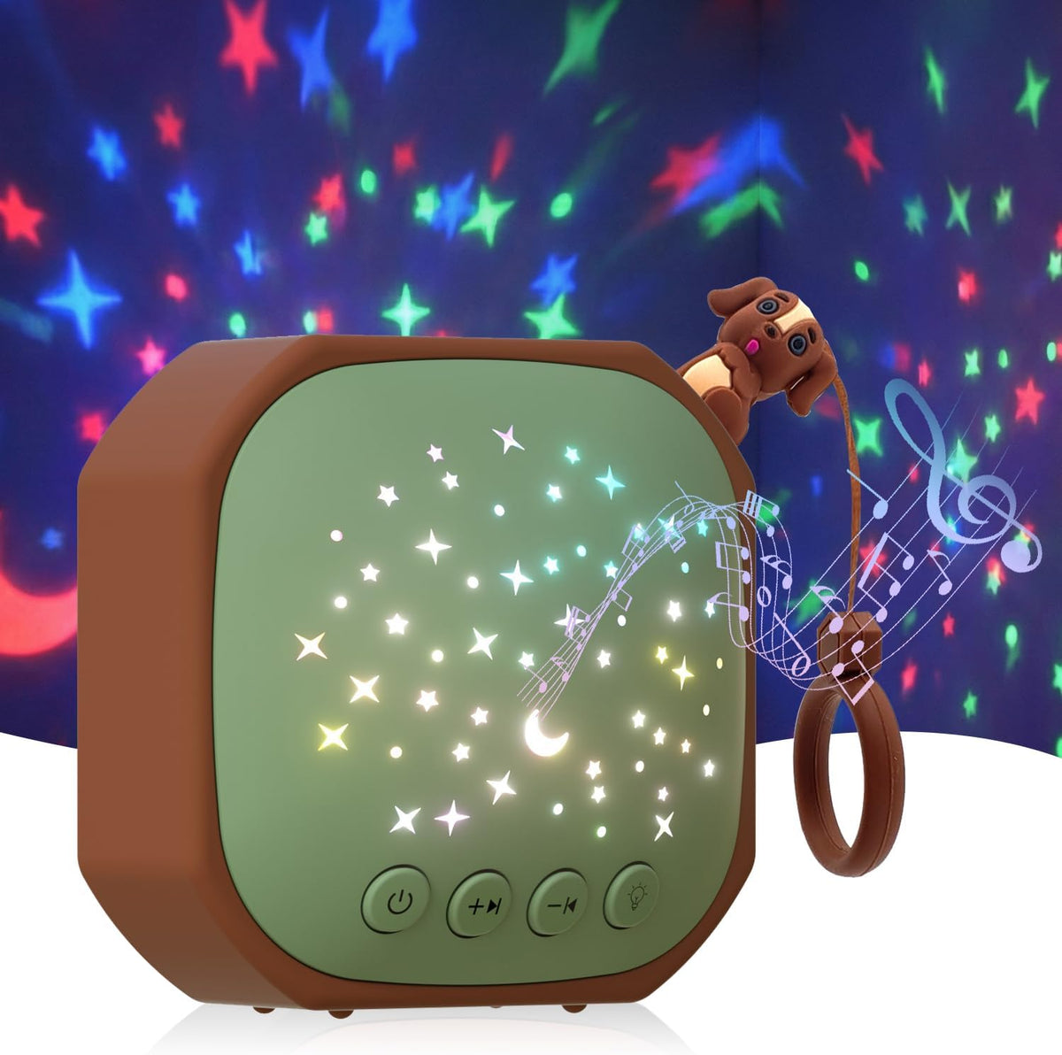 Baby White Noise Sound Machine Sleep Soother with Portable Star Projector