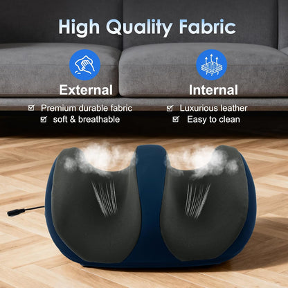 Shiatsu Foot Massager, Foot and Calf Massager with Heat, Black | 3 Intensity Levels, Heating, Auto Shut Off, for Feet, Calves, Arms and Ankles, for Plantar Fasciitis, Pain Relief