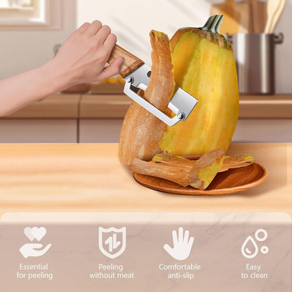 2-in-1 Vegetable Peeler with Bottle Opener, Multi-Functional Vegetable Peeler with Sharp Stainless Steel Blades, Suitable for Pumpkin, Papaya, Zucchini, Potato (1, Black Plastic)