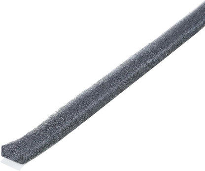 MD Building Foam Window Seal for Ex-Large Gaps, Gray, 17ft | Open-Cell Polyurethane Foam, Self-Adhesive Backing, Cut-to-Length Scissors, Seals Drafts Moisture Dust Insects