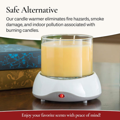 Candle Warmers ETC Timer Candle Plate Warmer