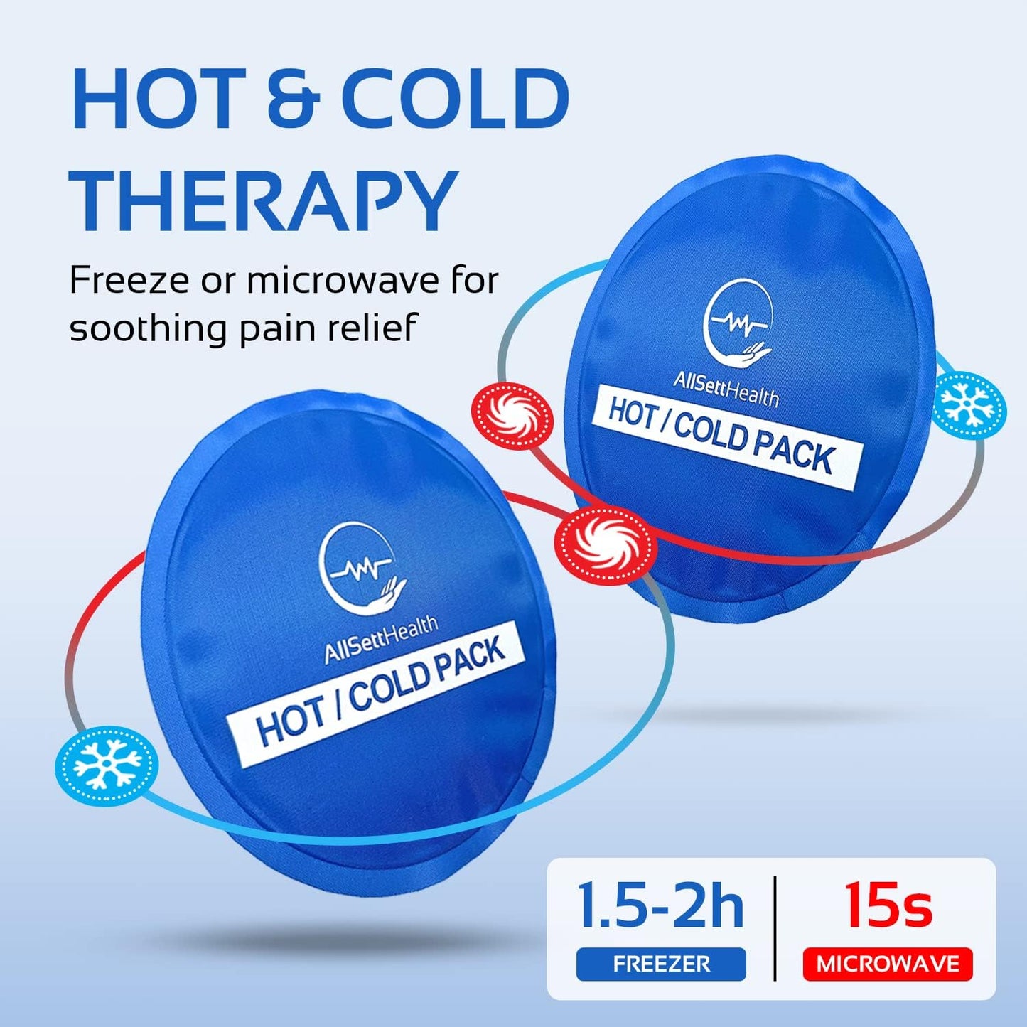 Reusable Hot and Cold Gel Ice Packs for Injuries - Gel Cold Packs for Injuries - Multiple Shapes and Sizes 7 Variety Pack