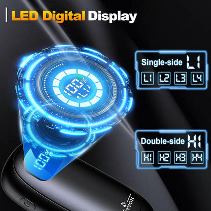 Hand Warmers Rechargeable-Electric Hand Warmers, Max 16 Hrs Warmth Up to 127℉, LED Display & Flashlight, Dual-Side Heating Portable Heater for Golf Hunting Camping for Men Women, Valentine's Day Gifts