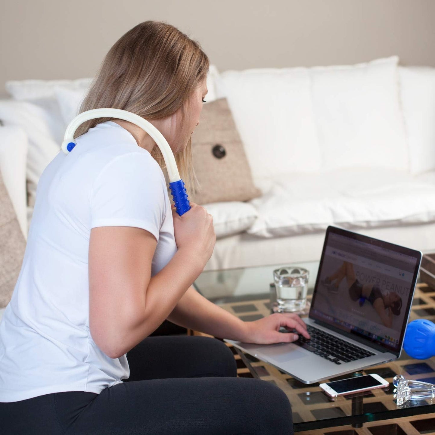 Body Back Mini Neck Massager - Travel Size Back Massager for Trigger Points | FSA Eligible Handheld Neck & Shoulder Massager, Pressure Point Relief Tool For Deep Tissue Pain Relief & Muscle Relaxation