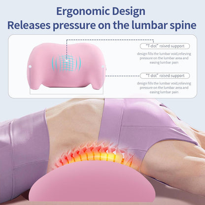 Lumbar Support Pillow for Office Chair, Memory Foam Car Back Cushion | Lumbar Pillow Lower Back with 4d Mesh Cover Adjustable Straps, Ergonomic Chair Back Pillow for Office, Car, Gaming Chairs