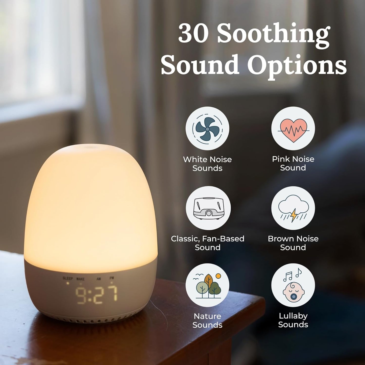 Yogasleep Dreamcenter Multi Sound White Noise Machine with Night Light, Sleep Timer, 26 Soothing Sounds for Travel, Noise Canceling for Office Privacy, Sleep Aid for Adults & Baby, Registry Gift