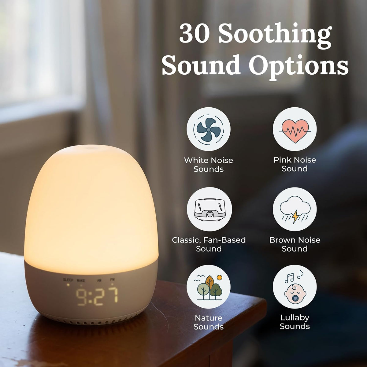 Yogasleep Dreamcenter Multi Sound White Noise Machine with Night Light, Sleep Timer, 26 Soothing Sounds for Travel, Noise Canceling for Office Privacy, Sleep Aid for Adults & Baby, Registry Gift