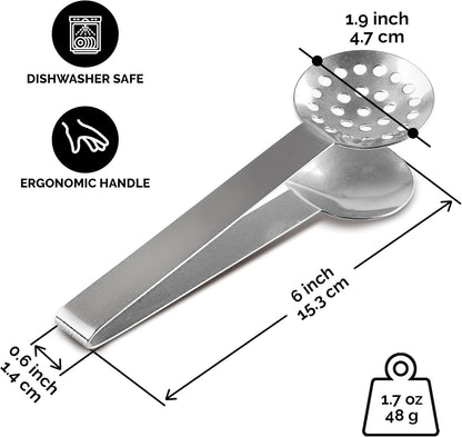 Orblue Stainless Steel Tea-long-handled-strainers 1-Pack