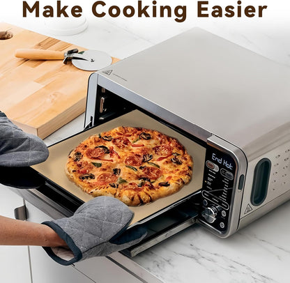 4 Pack Air Fryer Liners for Ninja Flip Toaster Oven, Non-stick Reusable | Oven Liners for Bottom of Oven, for Ninja SP101 SP201, Durable for Long Time Use, Cuttable, Cut Down Cleaning Work