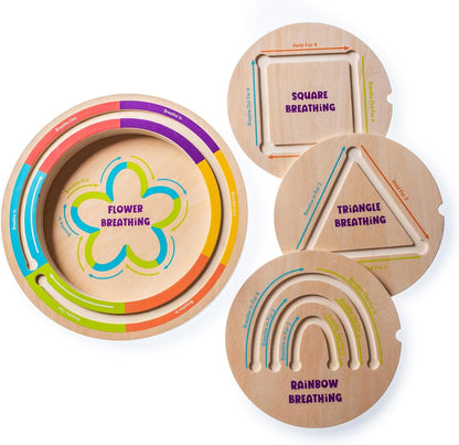 Open The Joy - Calming Breathing Boards for Kids and Adults, Mindfulness and Relaxation Tools - Ages 4 and Up