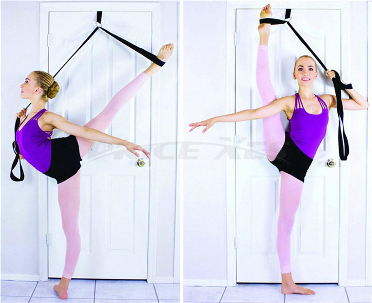 Leg Ballet Yoga Stretcher, Door Attachment Get More Flexible, Flexibility & Stretching Leg Straps - Great for Cheer Dance Gymnastics or Any Sport Trainer Premium Stretch Fitness Equipment