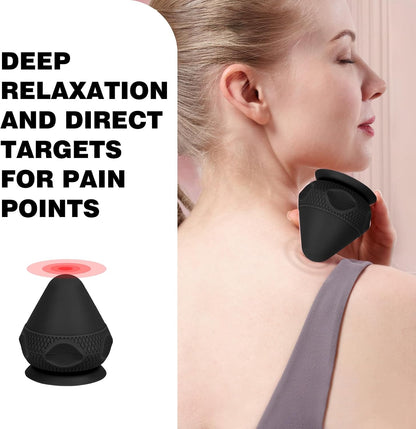 WOVTE Massage Lacrosse Ball Therapy for Sore Muscles Myofascial Release | Shoulders, Neck, Back, Foot, Body, Deep Tissue, Trigger Point, Muscle Knots, Yoga