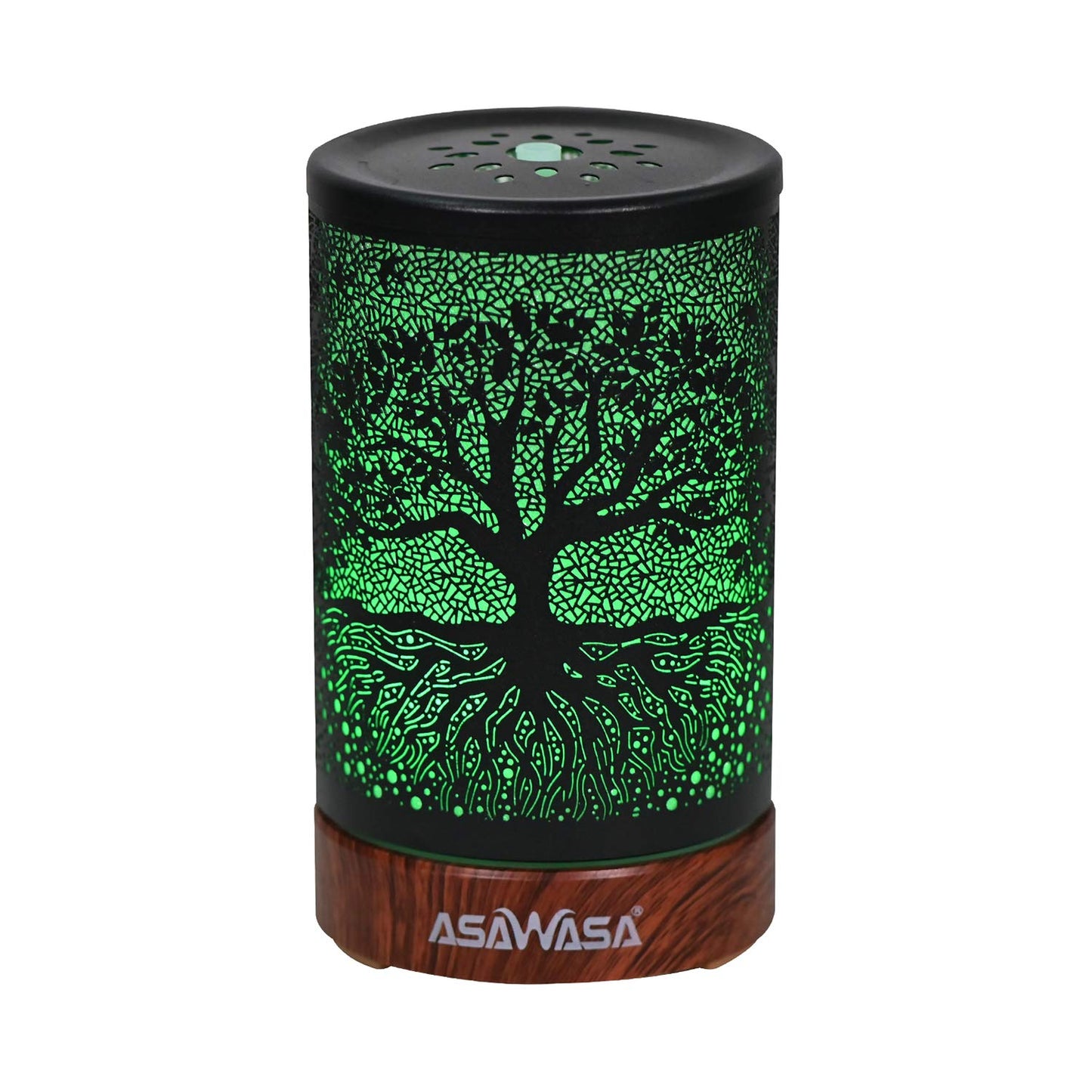 Diffusers for Essential Oils,ASAWASA Essential Oil Diffuser with Waterless Auto Shut-Off, Metal Art Aromatherapy Humidifier with Multi Color Changed Night Light,Ideal for Home Spa Yoga(Bird)