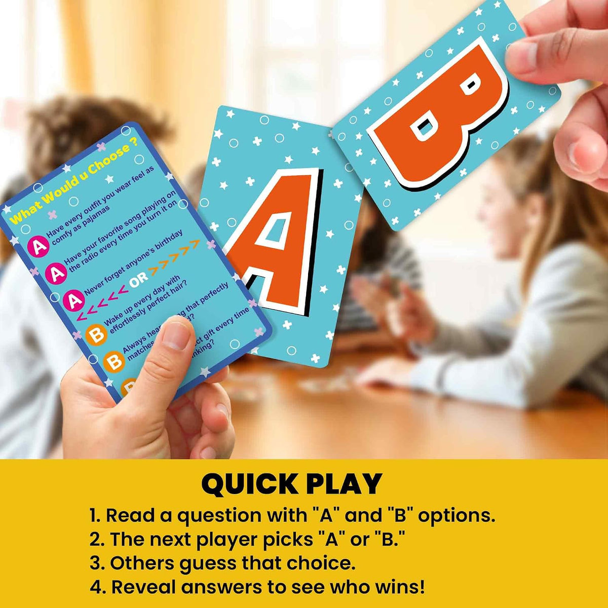Travel Card Game for Teens, Kids, Adults - Party Games for Family Nights