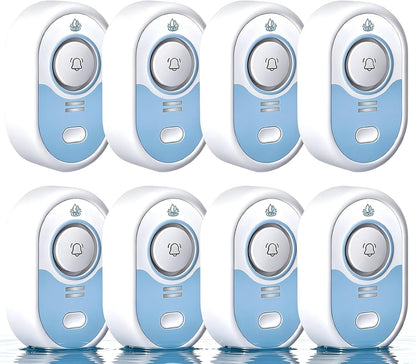 Water Leak Detector with Loud Alarm, 100dB Siren & LED Flash, Water Sensor Alarm for Home, Basement, Sump Pump, Kitchen, Bathroom, RV, Water Heater, Indoor Outdoor 5-Pack