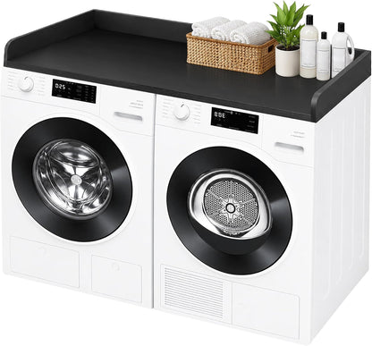 ROYXEN Washer Dryer Countertop, Laundry Countertop Solid Wood, Countertop for All Front-Loaded Washing Machine and Dryer, Extra Room for Laundry Room, Oak
