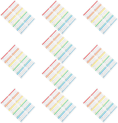 SHOWERORO 100pcs Removable Food Storage Labels for Jars and Containers, Self Adhesive Paper Material with Abrasion-Resistant Surface, Easy Peel Date Labels for Meal Prep and Kitchen