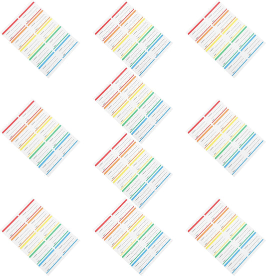 SHOWERORO 100pcs Removable Food Storage Labels for Jars and Containers, Self Adhesive Paper Material with Abrasion-Resistant Surface, Easy Peel Date Labels for Meal Prep and Kitchen