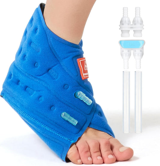Ankle Foot Ice Pack Wrap for Cold Therapy Machine, Replacement Pad Only for Cryotherapy Unit, Cold Water Therapy for Plantar Fasciitis Relief, Post-Surgery & Injury Recovery - Universal Connector