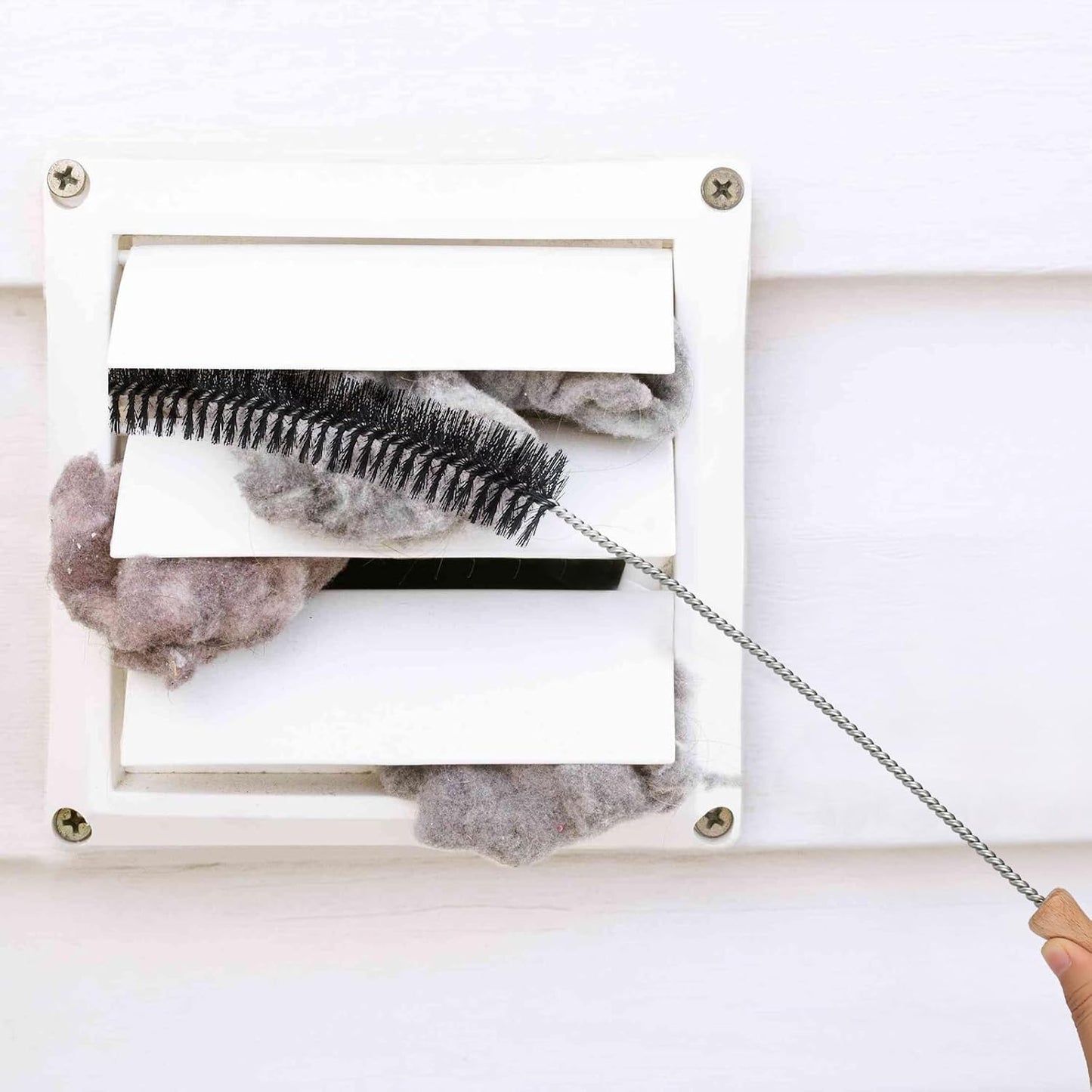 Ronsit Dryer Cleaner Vent Brush-75cm Flexible Dryer Vent Cleaner-Long Brush | Refrigerator Condenser Coil Brush Long Flexible Refrigerator Coil Cleaning Brush