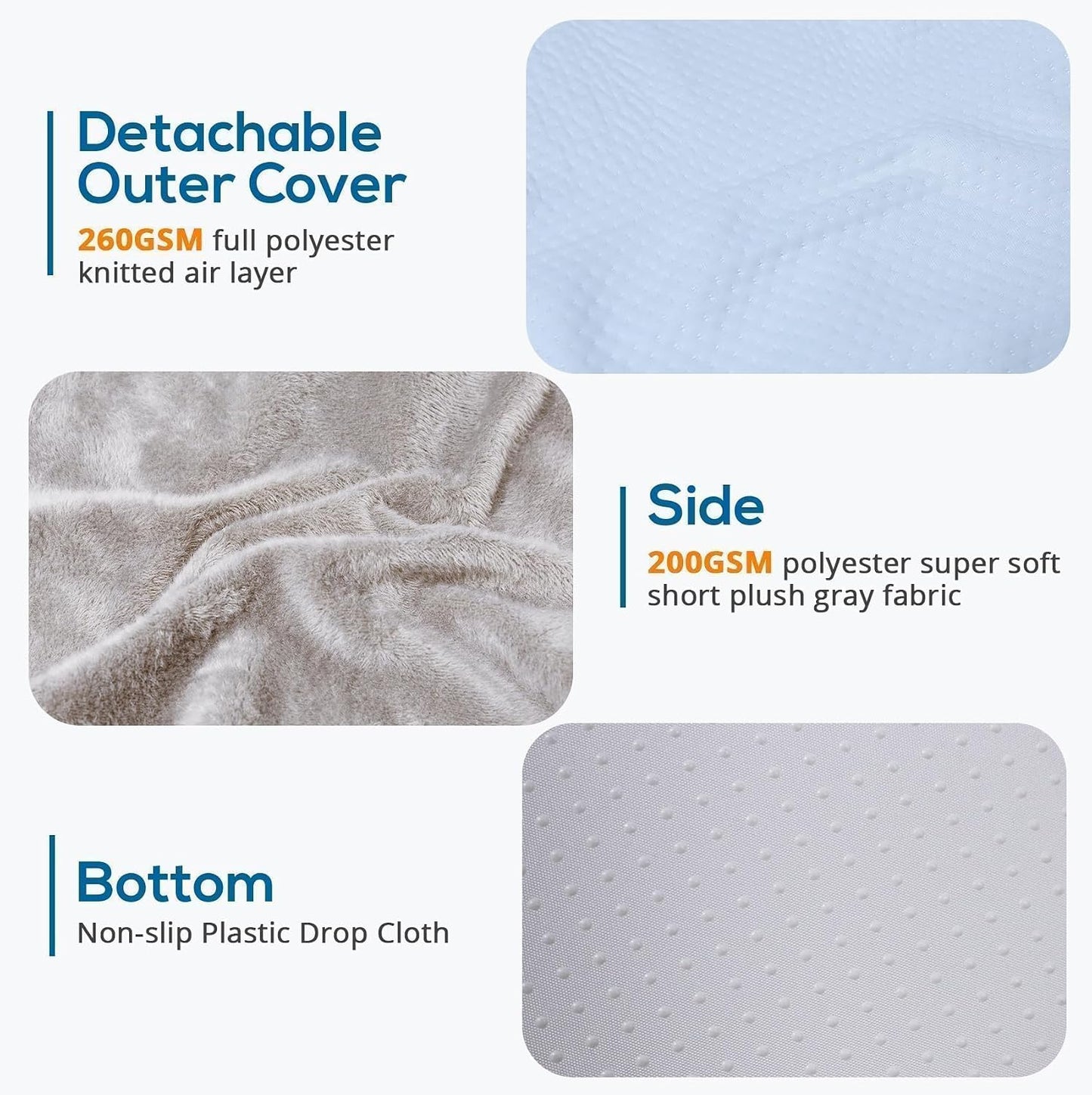 Sasttie Wedge Pillow 24x24x12 inch, Memory Foam Bed Wedge, Cool Grey | Triangle Pillow for Sleeping, Acid Reflux, Back Pain, Post-Surgery, and Snoring, Designed with Removable Washable Cover
