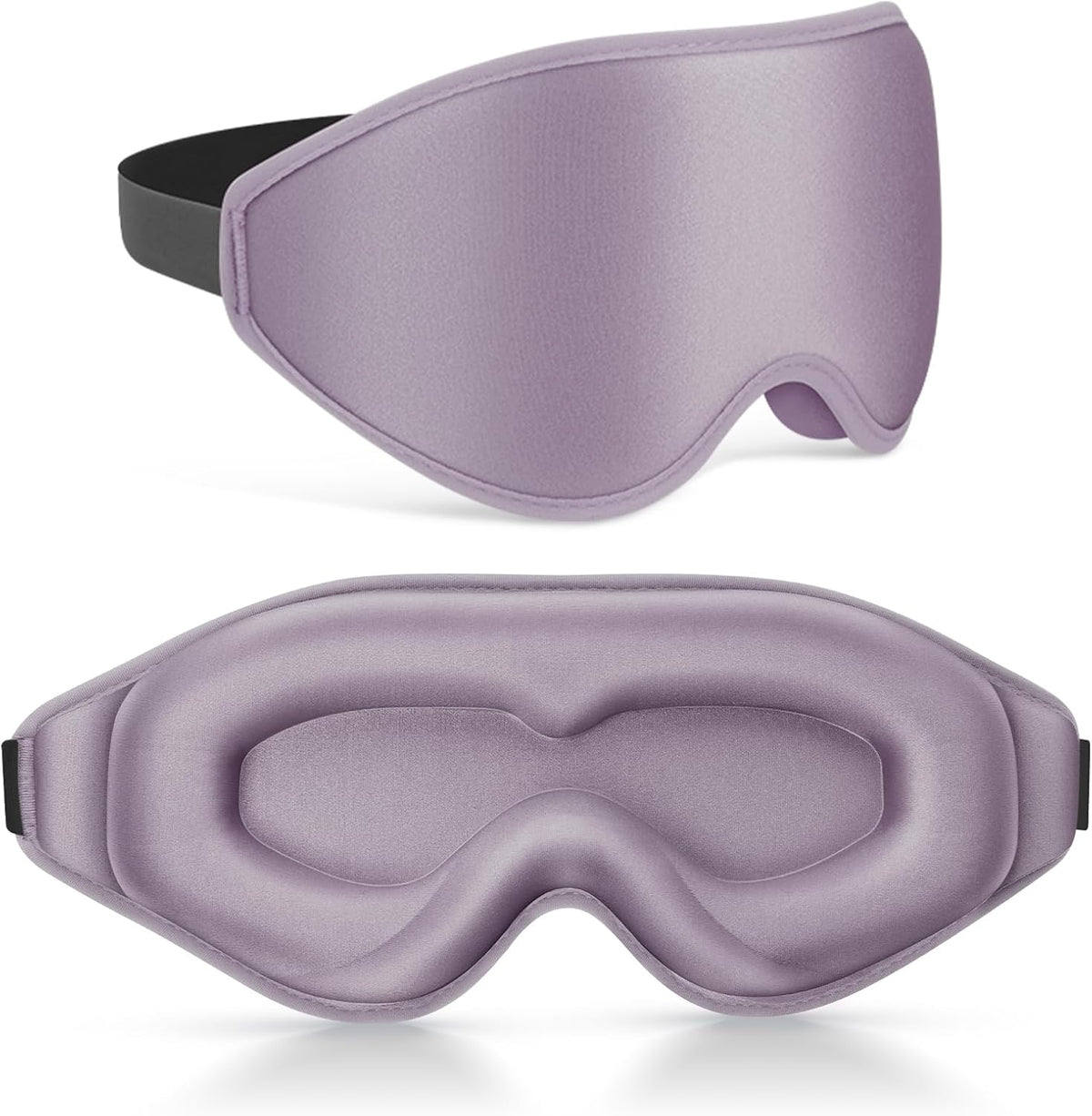 FlyCoco 99% Fully Block Out Light Eye Sleep Mask, 3D Deep Contoured Eyes Cover Zero Pressure, Long Lash Extension Eyes Mask with Adjustable Straps for Sleeping Travel Home Nap Rest Women Men (Pink)