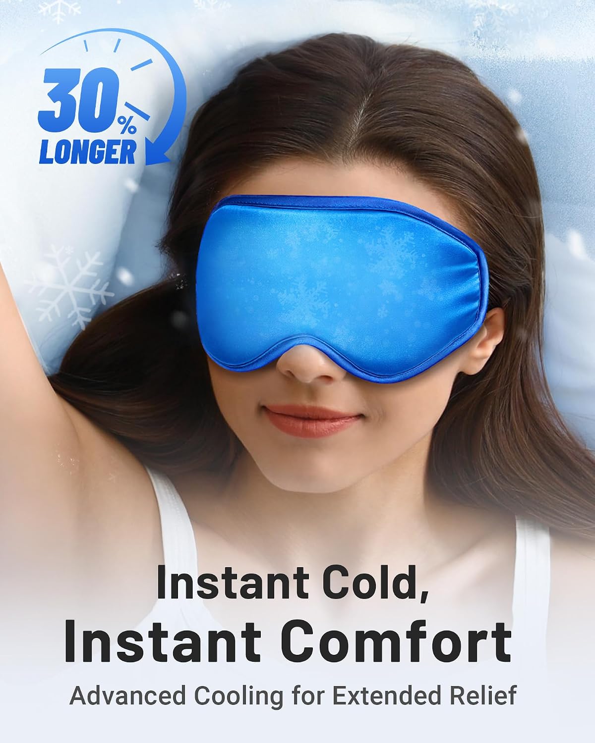 Cooling Eye Mask for Puffy Eyes: Fsa Eligible Items Hsa, Face Ice Eye Pack for Migraine After Surgery Relief - Reusable Cold Compress for Headaches Puffiness - Comfortable Weighted Fit Gel Sleep Mask