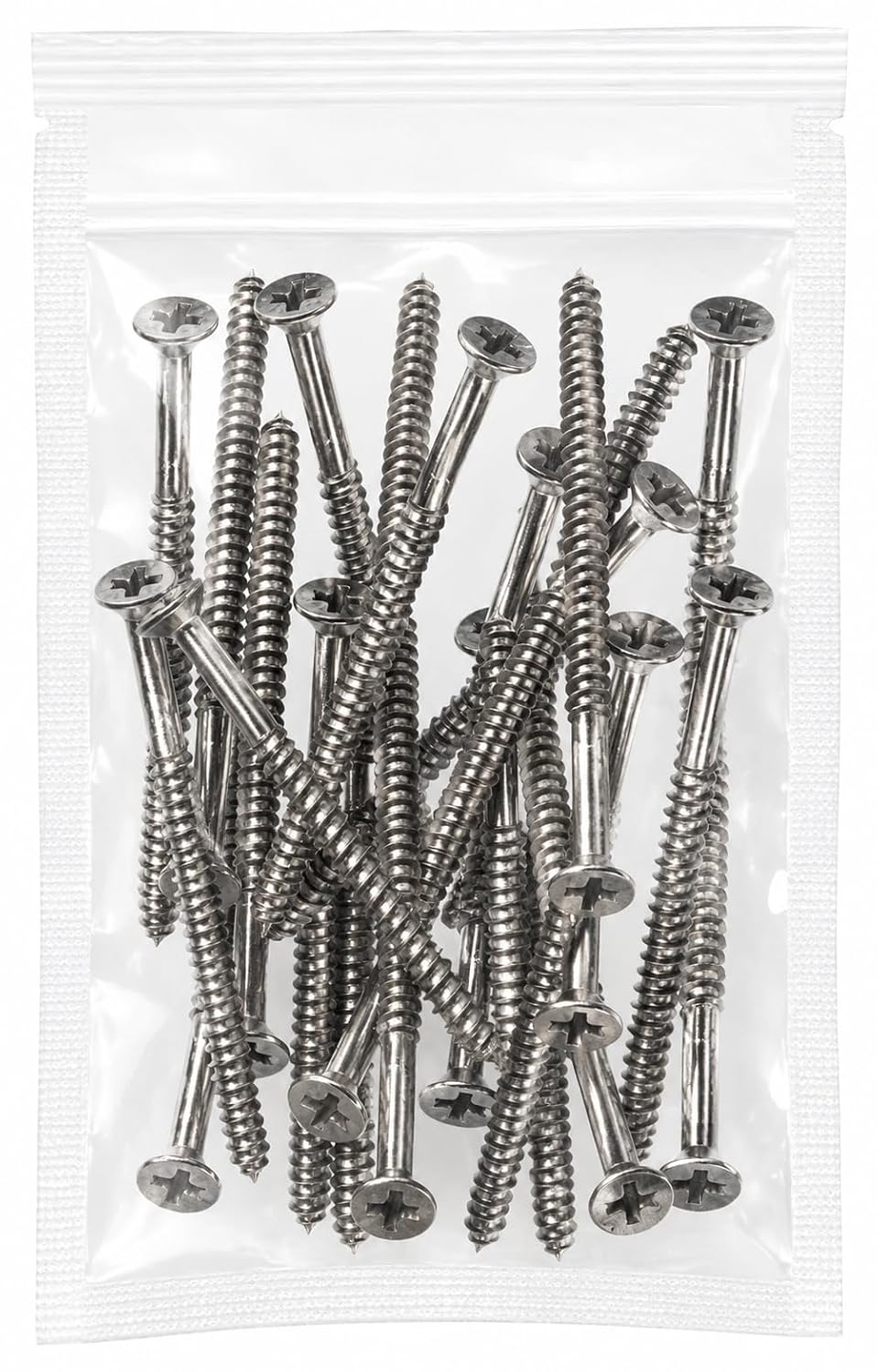 Satin Silver Nickel Wood Screws 9 X 3 Inch – Extra Long Door Hinge Screws - Door Security Screws - 24 Pack