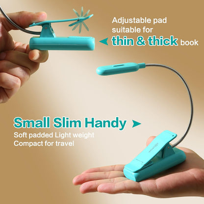 VAVOFO Rechargeable Reading Light, Clip on Book Light for Reading in Bed