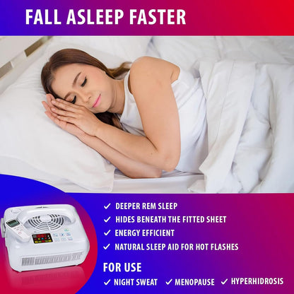 Water Circulating Sleep Pad by Thermacycle; Cools and Heats, EMF Free Therapeutic Mattress Pad; Sleep Aid– for Hot Flashes, Night Sweats, Menopause, Insomnia, Hyperhidrosis - Queen - 60" by 79"