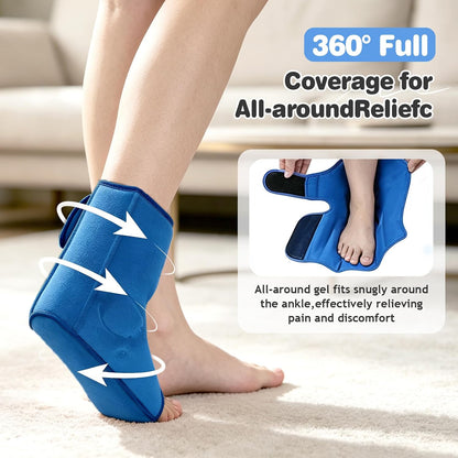 Ankle Ice Pack Wrap, Heel Ice Pack Wrap for Plantar Fasciitis Relief
