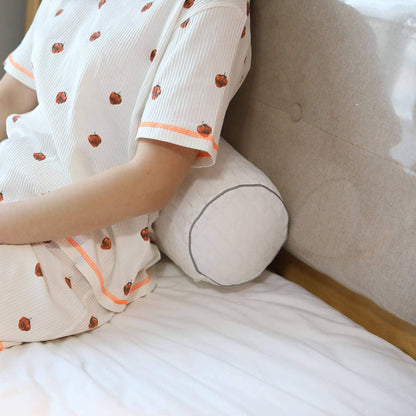 Kingnex Cylinder Bolster Roll Pillow for Sleeping on Back or Side 20x8