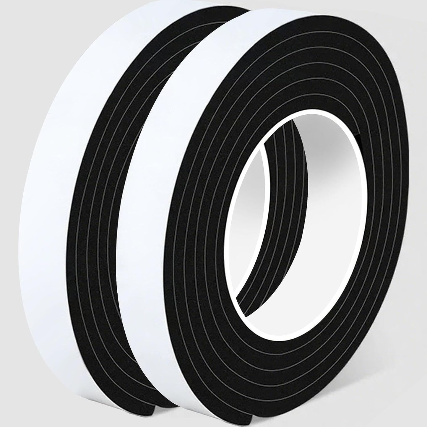 1 in Wide x 1/8 in Thick x 33FT Foam Weather Stripping Door Seal,Window Sealing Tape，Single-Sided Self-Adhesive Insulation Sealing Strip White